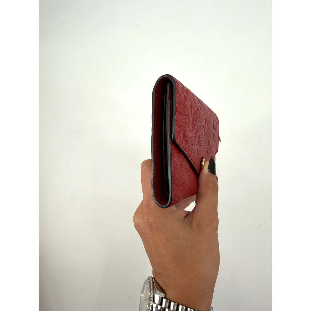 Louis Vuitton Monogram Empreinte Victorine Wallet Red - Picture 9 of 11